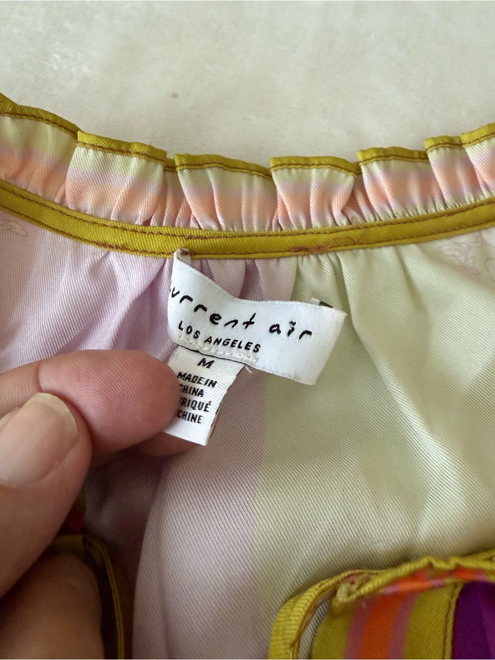 Current Air BlouseWomens Medium Multicolor Floral Boho D87 - Picture 7 of 8